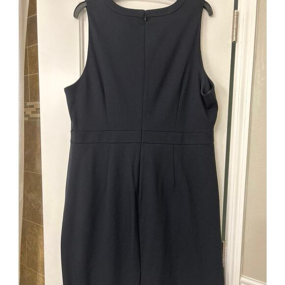 J Crew Black Ponte Knit Stretch Sleeveless Sheath Dress Minimalist Versatile 18 - Picture 8 of 15